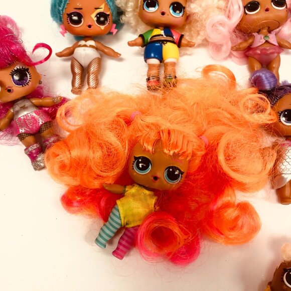 LOL Surprise Doll Lot of 9 Dolls Hair 3.5" Collectible - Picture 6 of 8